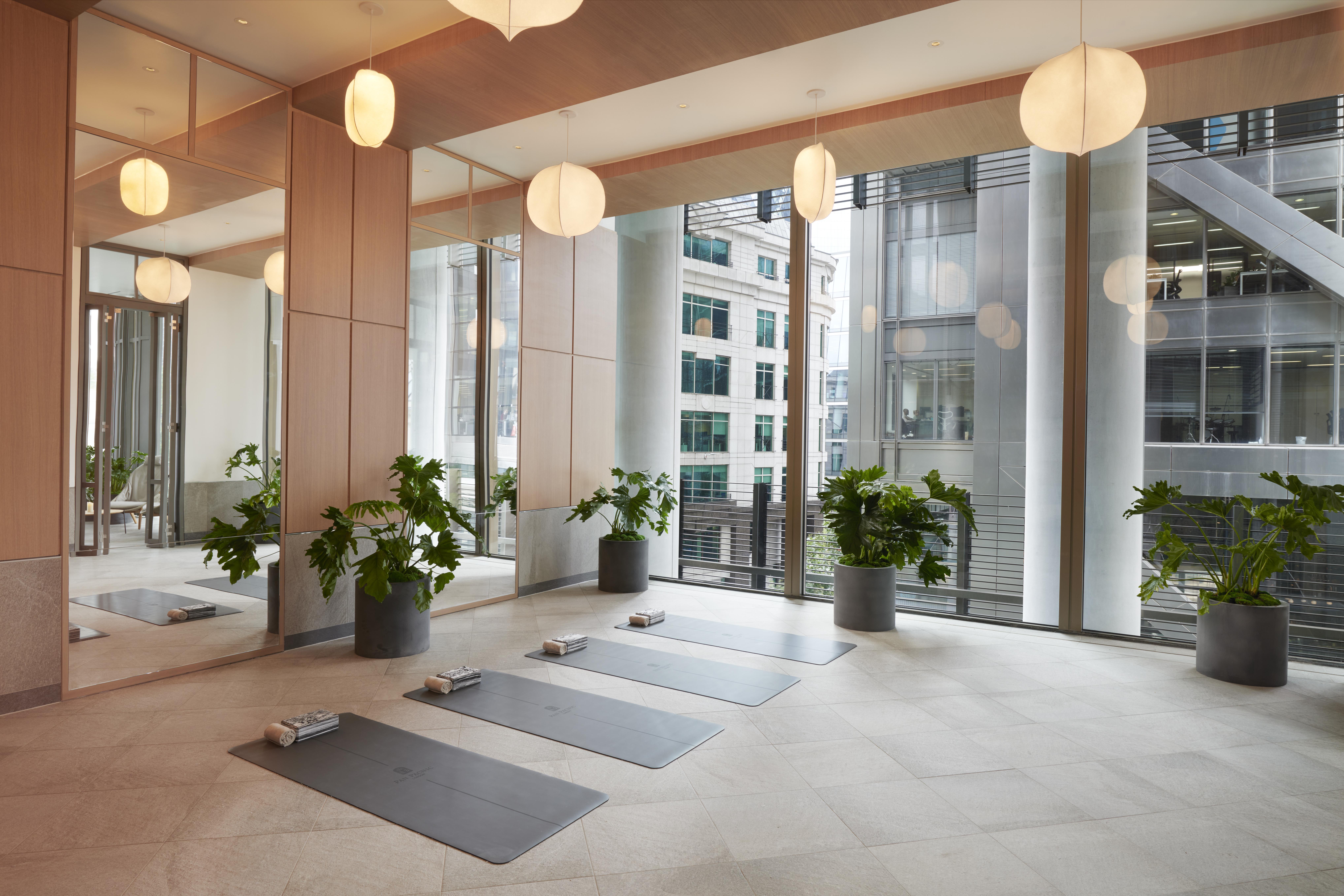 Отель Pan Pacific Лондон Экстерьер фото The yoga room at the 100 East 53rd Street building